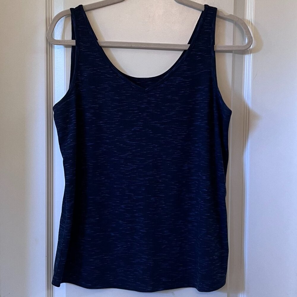 NWT NIC + ZOE Rib Sweater Tank in Indigo Size Medium - Picture 6 of 7